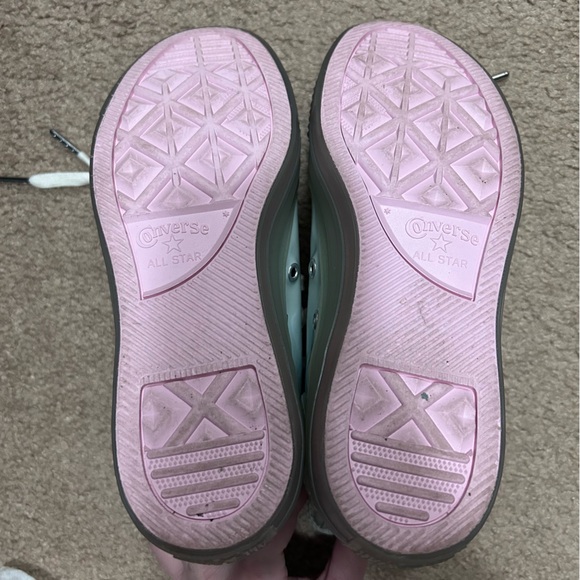 Converse Chuck Taylor All Star Unisex Teal & Pink High Top Sneakers - Picture 7 of 8